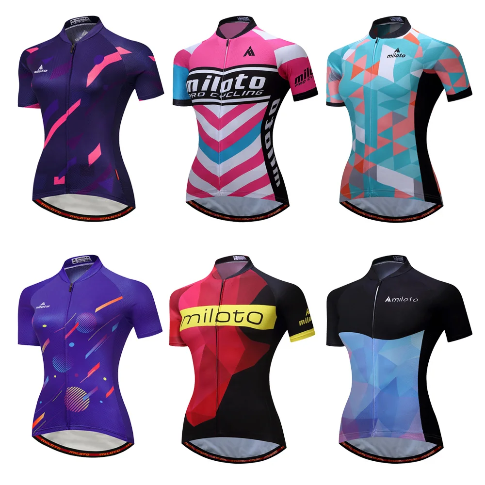 Cycling Gear Girls - MILOTO 2025 kadın Moda Kısa Kollu